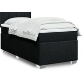 The Living Store Box spring postelja z vzmetnico črna 100x200 cm blago - Box Spring Postelja, (21514522) | Shoptok.si
