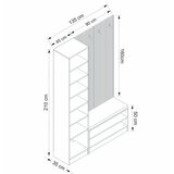 Woody Fashion noah - 8312 walnut hall stand | ePonuda.com