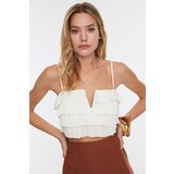 Trendyol bijela volana tkana bluza | ePonuda.com
