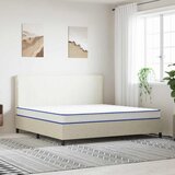  Madrac od memorijske pjene bijeli 200 x 200 x 17 cm mekan | shoptok.hr