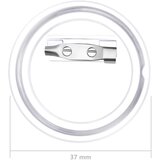  Set gumba za značke sa sigurnosnim iglama 100 kom akrilni 37 mm | shoptok.hr