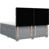  Krevet s oprugama i madracem svjetlosivi 200 x 200cm od tkanine | shoptok.hr