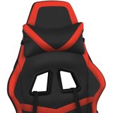  Gaming stol z oporo za noge črno in rdeče umetno usnje, (21152266) | Shoptok.si