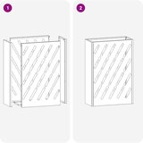  Stalak za kišobrane Žuta boja senfa 28 x 12 x 41 cm Čelik | shoptok.hr