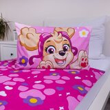 Jerry Fabrics Ružičasta pamučna dječja posteljina za dječji krevetić 100x135 cm Paw Patrol "Pawsome friendships grow" – | shoptok.hr