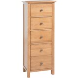 Furnova Visok predalnik 45x32x110 cm trdna hrastovina, (21950576) Cene