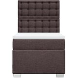  Krevet s oprugama i madracem tamnosmeđi 90 x 190 cm od tkanine | shoptok.hr