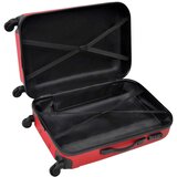  Trodijelni set čvrstih kovčega s kotačima crveni 45,5/55/66 cm | shoptok.hr