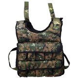 JK Fitness Vojaški obtežilni jopič skupne teže 20 kg Camo Cene