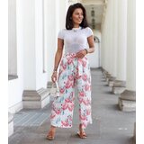 UR/CEO White wide pleated women's pants Sijam Cene