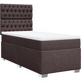  The Living Store Box spring postelja z vzmetnico temno rjava 90x200 cm blago - Box Spring Postelja, (21496690) | Shoptok.si
