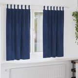 vidaXL zavjese Tamno plave Poliester 140 x 175 cm Dekorativne zavjese cijene