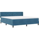  Krevet s opruga kutije Tamno plava 200 x 180 cm Baršun | shoptok.hr