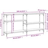  Konzolni stol boja hrasta sonome 160x29x75 cm konstruirano drvo | shoptok.hr