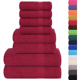 vidaXL Komplet brisač 8-delni bordo 360 gsm 100% bombaž | Shoptok.si