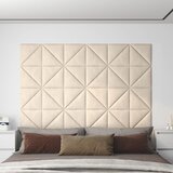 vidaXL Stenski paneli 12 kosov krem 30x30 cm žamet 1,08 m² Cene
