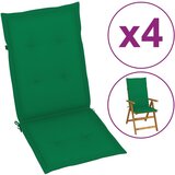 vidaXL jastuci za vrtne stolice 4 kom zeleni 120 x 50 x 3 cm Cijene