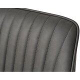 Unique Furniture Tamno sive blagovaonske stolice u setu s naslonima za ruke 2 kom od umjetne kože Nolan Stripe – | shoptok.hr