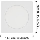 Eglo 901399 - led ugradno svetlo fueva LED/6,3W/230V 11,9x11,9 cm belo | Eponuda.com