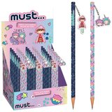 Luna Luna: Dekliški grafitni svinčnik z radirko, v dveh različicah, 1 kos | Shoptok.si