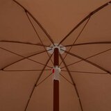  Suncobran s čeličnom šipkom 180 cm smeđe-sivi | shoptok.hr