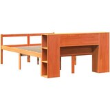  Knjižna postelja brez vzmetnice vošč. rjava 140x190cm trden les, (21607879) | Shoptok.si