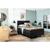 Esposa POSTELJA BOXSPRING 140 cm x 200 cm , tekstil črna | Shoptok.si