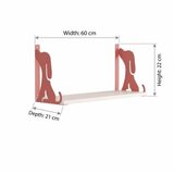 Hanah home Zidna polica Hunter Dog & Tiger Cat Pink | Eponuda.com