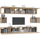  6-dijelni set TV ormarića boja hrasta sonome konstruirano drvo | shoptok.hr