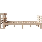 vidaXL Okvir kreveta s uzglavljem 140 x 190 cm od masivne borovine | shoptok.hr