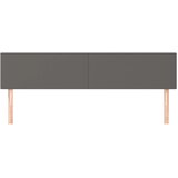  Uzglavlja siva 200x5x78/88 cm od umjetne kože | shoptok.hr