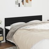  The Living Store Posteljno vzglavje 2 kosa črno 90x5x78/88 cm blago - Vzglavje, (21502592) | Shoptok.si