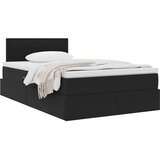 Krevet s od storage s madracem Crna 120 x 200 cm Baršun | Eponuda.com