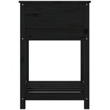  Sadilica s policom crna 54x54x81 cm od masivne borovine | Eponuda.ba