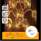 Aigostar LED niz 20xLED/3xAA 3m topla bela Deda Mraz | Eponuda.com