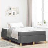 vidaXL Krevet s opruga kutije Ostalo Tamno siva 120 x 190 cm tkanina | shoptok.hr