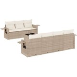 vidaXL 8-dijelni set vrtnih sofa od poliratana s jastucima bež | shoptok.hr