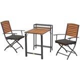 Gardenson VRTNA GARNITURA SANTORIN aluminij barve grafita, naravne barve | Shoptok.si