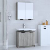 Maison Chic Kopalniški sestavi - Kopalniško pohištvo 2 kosa siva sonoma inženirski les, (21787499) | Shoptok.si