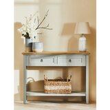 Premier Housewares Siva stranska mizica iz masivne pavlonije 34,5x99 cm Henley – | Shoptok.si