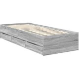  Krevetna konstrukcija Siva Sonoma 75 x 190 cm Inženjersko Drvo | shoptok.hr