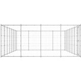 vidaXL Zunanji pasji boks pocinkano jeklo 33,88 m² | Shoptok.si