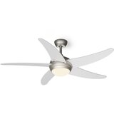 Klarstein Bolero 2 v 1, stropni ventilator, O 132 cm, svetloba 55 W, daljinski upravljalnik, upravljanje prek aplikacije, dvosmerno delovanje | Shoptok.si