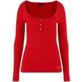 Guess Majice z dolgimi rokavi W2YP46 KBCO2 Rdeča | Shoptok.si