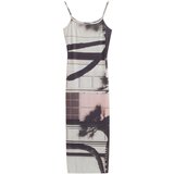 Desigual Dolge obleke VEST_SHELLEY 25SWVK56 Bež | Shoptok.si