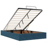  Okvir kreveta s madracima tamnoplavi 120x200 cm baršunasti | shoptok.hr