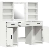  Set toaletnog stola od 3 dijela bijela inženjerska drvo | shoptok.hr