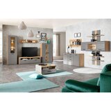 Mömax stenski regal auris, barva hrasta, siva | Shoptok.si