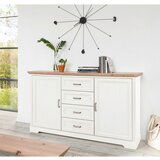 Landscape KOMODA, bela, hrast artisan | Shoptok.si