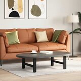 Furnova Noge kavne mizice črna 2 kosa 60x(30-31) cm jeklo, (21915400) Cene